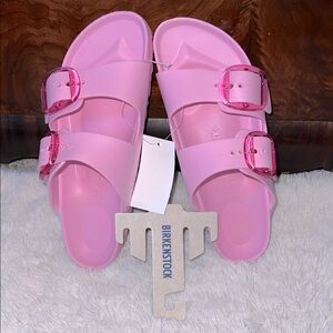 BIRKENSTOCK ARIZONA FONDANT PINK SANDALS